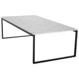 Paris Prix Table Basse en Marbre Estelle 120cm Blanc