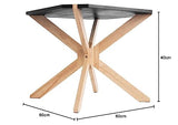 Leitmotiv Table Basse scandinave Miste - L. 60 x H. 40 cm - Noir