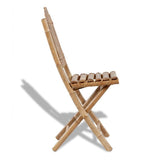 vidaXL Set de 2 chaises Pliables en Bambou