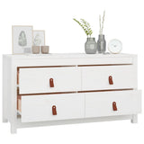 KTHLBRH Armoire d'appoint, blanche, 100 x 40 x 54 cm, en pin massif, buffet pour chambre à coucher, garde-robe, convient pour la cuisine, la chambre à coucher, la salle à manger, le salon ou le