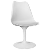 Iconik Interior Tulip Style Chaise de Salle à Manger - Chaise pivotante Blanche - Tulip Blanc