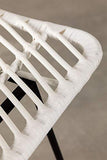 Stylez Tabouret rotin in/Out 75cm Blanc