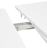 KADIMA DESIGN August Table de Salle à Manger Table de Cuisine Wood Bois Blanc (White) 120 x 120 x 73
