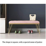 LYRZJJ Repose-Pieds Footstool Ottoman Tableau Tabouret De Chaussure De Changement De Porte De Couloir De Chambre Coussin Souple pour Cabine D'essayage Tabouret Créatif Magasin De Vêtements