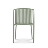 Kosmi Lot de 4 chaises de Jardin ou Terrasse Vertes en Résine Polypropylène