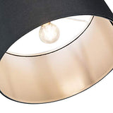 Qazqa vinossa - Lampe arquée - 1 lumière - H 1800 mm - Noir - Moderne - éclairage intérieur - Salon