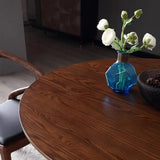 Table à Manger Table Ronde Nordique en Bois Massif, Table à Manger for la Maison, Petit Appartement, Table de négociation, Restaurant, Balcon, Table Basse Tables de Cuisine et de Salle à Manger (Size