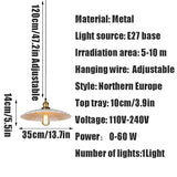 Lustre de style industriel nordique, lampe suspendue en métal à personnalité créative, luminaires de plafond encastrés, luminaire suspendu de décoration pour bar, restaurant, café