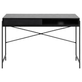 Selsey Bureau, Bois d'ingénierie, Frêne/Noir, 75x110x50 cm