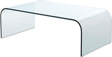 IMAGO FACTORY Grace | Table en Verre - Table Basse Transparente, Table de Salon Basse, Meubles de Salon en Verre, Design Moderne, Made in Italy, 110cm x 12mm