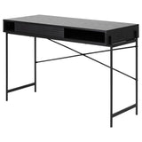 Selsey Bureau, Bois d'ingénierie, Frêne/Noir, 75x110x50 cm