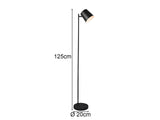 Reality Leuchten RL LIVE YOUR LIGHT Lampadaire LED Blake R42111132 en métal noir mat avec LED 4,5 W, fonctionnement sur batterie, port USB avec fonction de charge