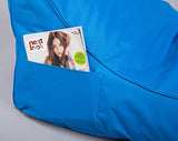 Ecopuf Master | Pouf Fauteuil de Jardin Chaise Longue | Pouf d'extérieur XXL en Polyester imperméable | Pouf Poire avec Poche latérale | Pouf Exterieur Dim 115 x 65 x 60