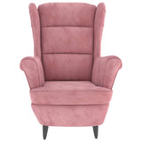 Bussandri Exclusive - Fauteuil velours rose
