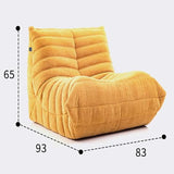 GAOCUNBING Fauteuil de Salon, Compression en éponge complète, Fauteuil de Salon en Daim Doux, canapé désossé, canapé de Sol Paresseux, canapé Pouf pour Salon Chambre à Coucher D,Small