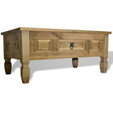 Homgoday Table basse, table d'appoint, table basse, facile d'entretien, pour salon, chambre à coucher, style mexicain, 100 x 60 x 45 cm