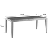Miliboo Table Extensible rallonges intégrées rectangulaire en Bois Clair L150-180 cm Bolly