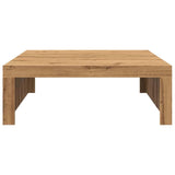 vidaXL Table Basse chêne Artisanal 100x100x35 cm Bois d'ingénierie, Table latérale, Table de Salon, Table d'accent, Bout de canapé, Table Centrale