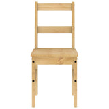 vidaXL Lot de 2 Chaises à Manger, Sièges à Dîner, Chaises de Repas, Meubles de Salle de Séjour Cuisine Maison Intérieur, Bois Massif de Pin