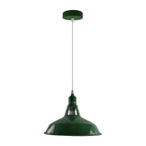 Métal Vintage Suspensions Luminaires Retro Plafonniers Luminaire Edison de Culot E27 Suspensions Eclairage de Plafond Suspensions Luminaires Lampe (Sans Ampoule, Vert)