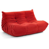 Canapé de Sol Confortable et Paresseux, canapé d'appoint en Tissu suédé Doux inspiré des chenilles avec Chaise à Texture plissée en Coton 50D Rouge paresseux-70 × 184 × 38 cm