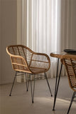 SKLUM Chaise de Salle à Manger en rotin synthétique Zole Noir