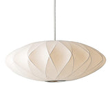 HHOZsafety Lampe Suspendue en Forme de Lanterne Blanche, Lampe de Plafond Moderne en Soie pour Salon, Chambre à Coucher, hôtel, Hall, café, décoration (Blanc B40cm)