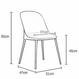 WHOJA Chaises de Cuisine Chaise de maison Convient pour une utilisation intérieure et extérieure Chaise en plastique Pour le salon de bureau Utilisez une chaise de patio ou un siège pour contract Chai