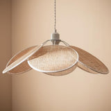 LEDKIA LIGHTING Suspension Rotin Noir tressé E27