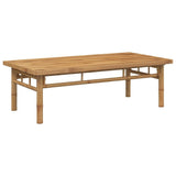 vidaXL Table Basse 110x55x35 cm Bambou, Table d'appoint, Bout de canapé, Table d'accent, Table de Salon, Table Centrale, Table d'extrémité