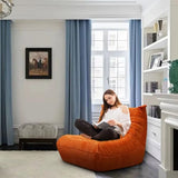 Canapé Paresseux Canapé de Sol Canapé Paresseux Tatami Pouf Canapé de Sol pour Chambre À Coucher Salon pour Lire Orange Red,87 * 81 * 76