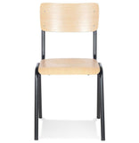 KADIMA DESIGN Parvati Classique Chaise avec Dossier Bois Clair (Natural) 49,5 x 59 x 83
