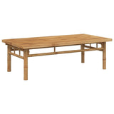 vidaXL Table Basse 110x55x35 cm Bambou, Table d'appoint, Bout de canapé, Table d'accent, Table de Salon, Table Centrale, Table d'extrémité