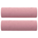 Woonisher Canapé 2 Places avec oreillers décoratifs Rose 120 cm Velours canapé-lit Double Convertible