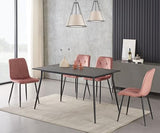 B&D Home Table de Salle à Manger LIOR | 140 cm x 80 cm Table de Cuisine Table en Bois pour Cuisine, Salle à Manger | Design Industriel Moderne | Aspect marbre, 11215-140-MASW