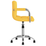 vidaXL Chaise Pivotante de Bureau Siège de Bureau Chaise d'Ordinateur Fauteuil Ergonomique Fauteuil de Bureau Maison Intérieur Jaune Moutarde Tissu