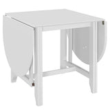 AUUIJKJF Home Outdoor AutresTable à manger extensible Blanc (75-180) x75x74 cm MDF