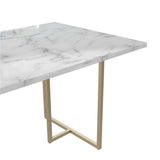 CosmoLiving by Cosmopolitan Table à manger Astor, 64" x 36" x 30", blanc
