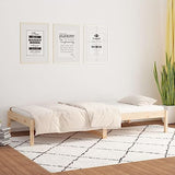 DYRJDJWIDHW Lit de Jour sans Matelas 90x200 cm Bois de pin Massif, canapé Convertible Salon, Cadre Robuste avec Lattes, Espace Rangement intégré, Meuble Multifonction Chambre