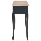 vidaXL Table de Console et Coiffeuse avec 3 Tiroirs Table de Maquillage Meuble de Chambre à Coucher Couloir Salon Entrée Salle à Manger Bureau Maison Noir