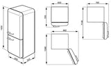 Smeg FAB32RVN1 Autonome 304L A++ Vert réfrigérateur-congélateur - Réfrigérateurs-congélateurs (304 L, SN-T, 41 dB, 10 kg/24h, A++, Vert)