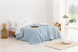 Todocama Underzy - Couvre-lit boutis Fin avec Motif étoiles, pour Printemps, été, Automne et Hiver. 100% Microfibre Extra Douce - Housse de lit Multifonction pour lit de 140/150/160-250 x 260 cm