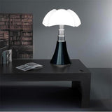 PIPISTRELLO-Lampe ampoules LED pied télescopique H66-86cm Noir brillant Martinelli Luce - designé par Gae Aulenti