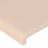 WIFESE Tête de Lit Similicuir 4 pcs Meuble de Chambre à Coucher Excellent Soutien du Dos Décoration Intérieure Design Contemporain Cappuccino 80x5x78/88 cm