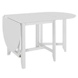 AUUIJKJF Home Outdoor AutresTable à manger extensible Blanc (75-180) x75x74 cm MDF