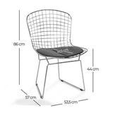 Ventemeublesonline Chaise Evans Chrome