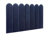 Pascal MORABITO - Panneaux muraux tête de lit - 210 cm - Velours - Bleu - JAPI de Pascal Morabito