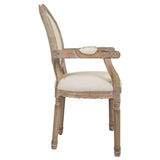 WANDERLUST DECO Silla de Madera tapizada Color Beige 55x46x48/96