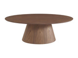 Vente-unique-Table Basse placage Noyer - Naturel foncé - ANTELADA