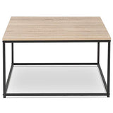 IDMarket - Table Basse Detroit carrée 70 cm Design Industriel